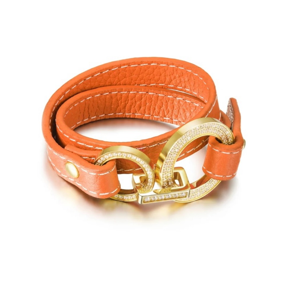 CIUNOFOR
Double Tour Genuine Leather bracelet
MATERIAL: Stainless Steel 316L